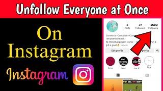 How to Unfollow everyone on Instagram in Single Click | How To Remove All Following On Instagram