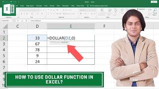 how to use dollar function in excel? #excel