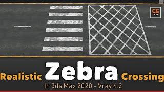 How to make zebra crossing in 3ds max with texture | Tutorials | CG Deep | Tips & Tricks