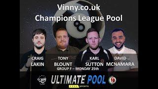 Karl Sutton v David McNamara Group 6 Vinny co uk Champions League Pool