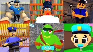 Roblox 5 ESCAPE SPEEDRUN OBBY, LEGO BARRY'S, Team Prison, PRISON BORRY BREAKOUT, SCARY MONSTER