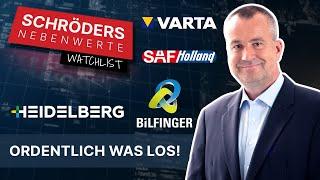 Heidelberger Druck, Bilfinger, SAF-Holland, Varta - Schröders Nebenwerte-Watchlist