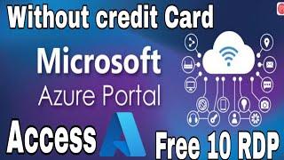 without credit Card access azure portal free 2023 | access azure portal without credit card details