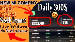 Best Mi AdX Approval & Loading Method | High eCPM & Earnings | Unlimited Funds| Weekly Payment