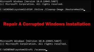 How to Repair A Corrupted Windows Installation