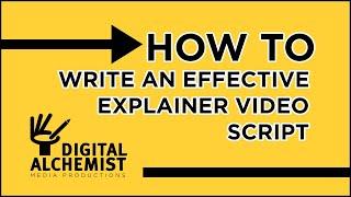 How to Write an Effective #Explainer #Video #Script