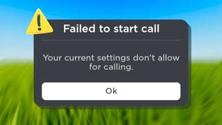 HOW TO FIX THIS ERROR WHEN CALLING ON ROBLOX...