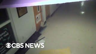 Security camera video shows the moment tornado hit Mississippi high school