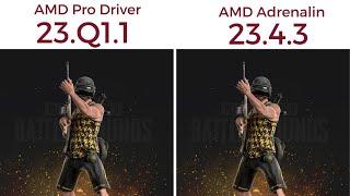 AMD Pro Edition Update 23.Q1.1 Vs Adrenalin 23.4 3.RX 6700XT 5800X3D