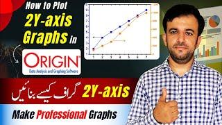 How to plot 2 y axis in origin | How to plot 2 x axis in origin | multi axis graph | OriginPro 18