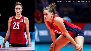 Kelsey Cook (Robinson) - Best Volleyball Spikes and Blocks at World Cup 2022