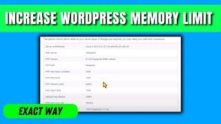 How to increase wordpress memory limit 2024