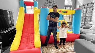 UNBOXING a BoUnCy HoUsE by Joymor!  The Bounce Castle House!