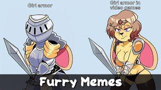 Furry Memes - Female Armor in games