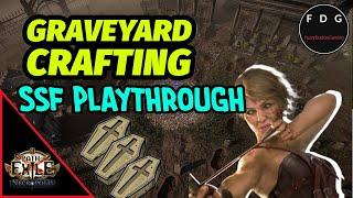 Only Graveyard Crafting Allowed - SSF Lightning Arrow Deadeye - Part 1 POE 3.24 Necropolis