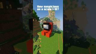 MINECRAFT BUILD But Suspicious #shorts #minecraft