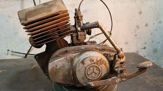Old Soviet Motorcycle MINSK Abandoned Restoration | Minsk Motorcycle Engine Restoration #5