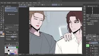 Making webtoon part 8 (Continuing coloring)