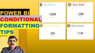 Power BI - Conditional Formatting Tips   Card Visual