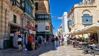 Walking in Valletta, Malta (4K Utra HD)