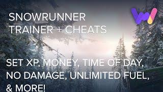 SnowRunner Trainer +6 Cheats (Set Time of Day, Xp, Money, & More!)