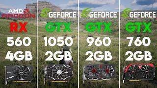 RX 560 vs GTX 1050 vs GTX 960 vs GTX 760 Test in 6 Games