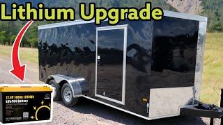 Enclosed Cargo Trailer Lithium Battery Upgrade! GOkwh 100ah Battery