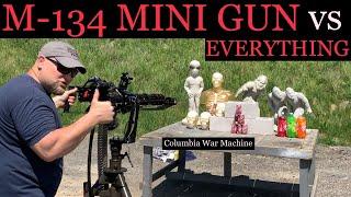 M-134 MINI GUN  vs  EVERYTHING, BALLISTIC TORSOS,STATUES,BLOCK WALLS, AND LOTS MORE!!!