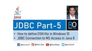 Steps to Create DSN file in Windows 10  | JDBC Connection to MS Access Database in Java 8