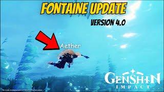 FONTAINE UNDERWATER Teaser Revealed By HoYoVerse Officially for 4.0 Update - Genshin Impact