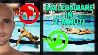Corso di nuoto - Lezione 8 - Imparare a galleggiare °stare a galla°[GIANNI BARBERINO]