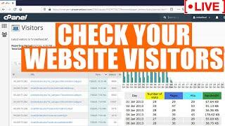 [LIVE] How to check visitors in cPanel?