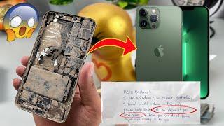 Restore Destroyed iPhone Xs max And  turn it into iPhone 13 Pro Max For Poor fan