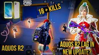 Aquos R2 in New update 3.2 |Lag? |Aquos R2 PUBG test|PUBG MOBILE|ExChuzza