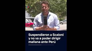 Suspendieron a Lionel Scaloni por una fecha y no podrá dirigir en el partido contra Perú