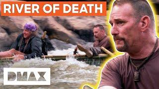 Survivalists Build A Bamboo Boat To Get Out Of Jungle | Dual Survival