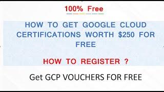 FREE Google Cloud Certifications | Free Certificate GCP Exam Vouchers | Closing Soon