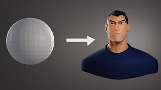 Blender Tutorial - How to sculpt stylized character head