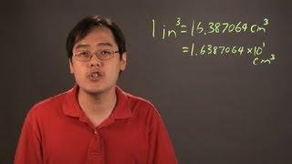 How to Calculate Cubic Inches Into Centimeters Cubed in Scientific Notation : Math Calculations