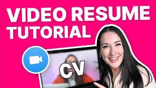 How to Make a Video Resume | Template with Sample Video