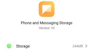 phone and messaging storage problem | clear data
