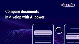 Compare documents in d.velop with AI power