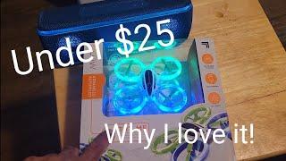 Sharper Image glow Stunt Drone under $25! So much fun I almost hurt someone!