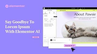 Say Goodbye to Lorem Ipsum with Elementor AI