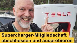 Tesla Supercharger Mitgliedschaft abschliessen und Gigamot Lounge geniessen