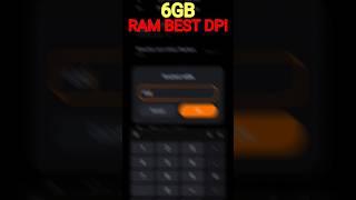 6GB Ram Best DPI Free Fire | Best DPI For 6GB Ram | Best For Free Fire I How To Use DPI