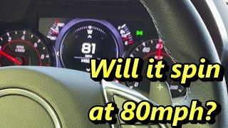 2019 Whipple Camaro SS traction at 80mph