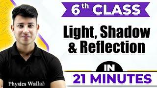 Light Shadow And Reflections in One Shot | Cheat Sheet For Class 6th