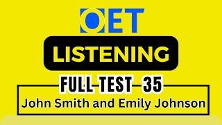 John Smith and Emily Johnson OET listening sample test | OET 2.0 Online Classroom