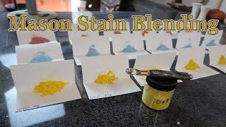 Color Blending Ceramic Glazes with Mason Stains - Cone 5/6